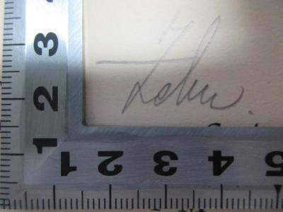 - (Zehn, Cäcilia), Von Hand: Autogramm; 'Zehn'. ;18 H 165-1 : Die Jahre 1842 - 1857 (1911)