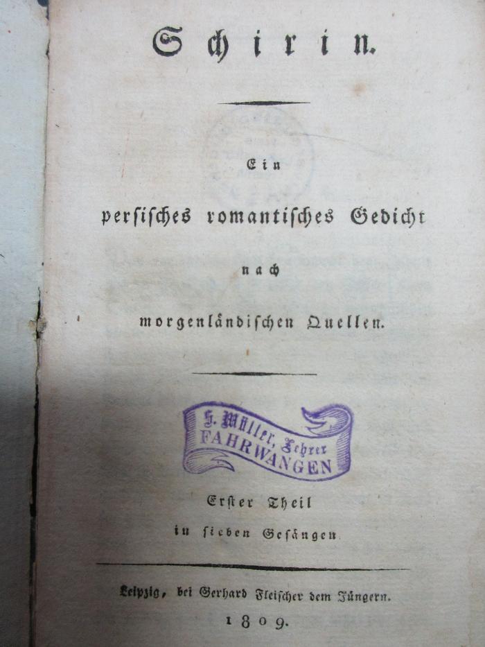 18 P 218-1 : In sieben Gesängen (1809)