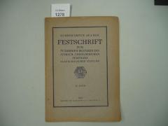  Sonderdruck aus der Festschrift zum 75 jährigen Bestehen des Jüdisch-Theologischen Seminars Fraenckelscher Stiftung. (1929)