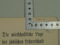 - (Bildungs-Anstalt für Jüdische Lehrer Hannover), Von Hand: Datum; 'J XVIIe 35'. 