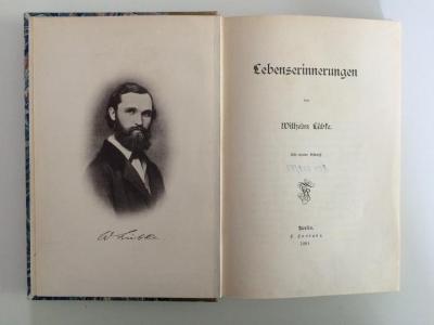 Y Lue44491 rara (ausgesondert) : Lebenserinnerungen (1891)