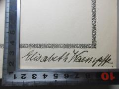 - (Kaempffe, Elisabeth), Von Hand: Autogramm; 'Elisabeth Kaempffe.'. 