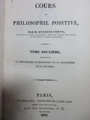 3 G 218-2 : La philosophie astronomique et la philosophie de la physique (1835)