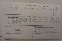 - (Zentralstelle für Wissenschaftliche Altbestände;Museum Für Deutsche Geschichte), Papier: Besitzwechsel; 'ZwA Berlin bietet an: ...

Standort Stabi
...
Erbeten von Museum für Deutsche Geschichte...
'. 