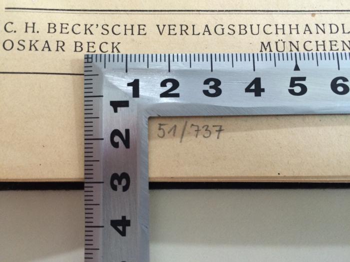 Bc 657 *
(ausgeschieden) : Preußentum und Sozialismus (1921);-, Von Hand: Nummer; '51/737'