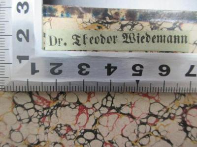 - (Wiedemann, Theodor), Etikett: Berufsangabe/Titel/Branche, Name; 'Dr. Theodor Wiedemann'. ;8 B 206&lt;2&gt; : Kirche und Kirchen, Papstthum und Kirchenstaat : historisch-politische Betrachtungen (1861)