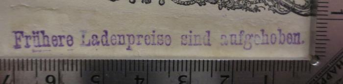 Cm 5996: Die Liebe des Plato ([1907]);- (E. Teschner (Goldap)), Stempel: Preis, Notiz; 'Frühere Ladenpreise sind aufgehoben.'.  (Prototyp)