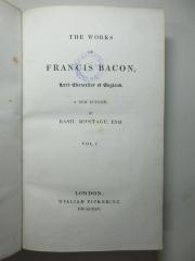 3 G 1-1 : The works of Francis Bacon (1825)