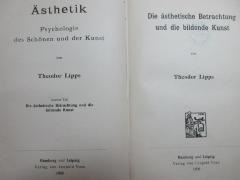 7 G 206-2 : Die ästhetische Betrachtung und die bildende Kunst (1906)