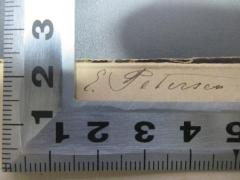 - (Petersen, E.), Von Hand: Autogramm; 'E. Petersen'. 