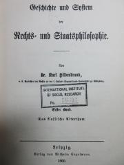 5 W 1164-1 : Das klassische Alterthum (1860)