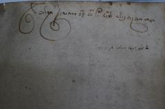 - ([...], Rebekka), Von Hand: Name, Datum, Notiz; 'בת רבקה נולד לשבט [יום] ב׳? כ׳׳ד מרחשון תקל׳׳ב לפ׳׳ק

[24. Marcheshvan 532 = 1. November 1771]'. 