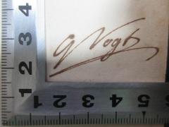 - (Vogt, G.), Von Hand: Autogramm; 'G. Vogt'. 