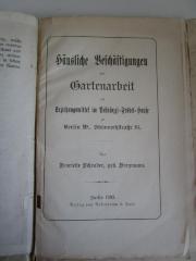  Häusliche Beschäftigungen und Gartenarbeit als Erziehungsmittel im Pestalozzi-Fröbel-Hause zu Berlin W., Steinmetzstraße 16 (1893)