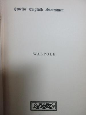 5 W 548&lt;*1899&gt; : Walpole (1899)