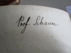 - (Scharrer, Franz Seraph), Von Hand: Berufsangabe/Titel/Branche, Name; 'Prof. Scharrer'. 