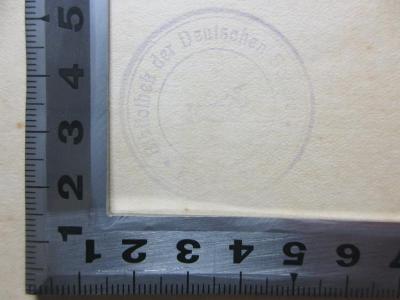 5 M 126 : Dictionary to the plays and novels of Bernard Shaw : With bibliography of his works and of the literature concerning him with a record of the principal Shawian play productions (1929);- (Bibliothek Der Deutschen Schule), Stempel: Name, Ortsangabe, Emblem; 'Bibliothek der Deutschen Schule
Rio de Janeiro'. 