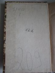 - (St. Bonifatiuskloster Hünfeld. Bibliothek), Von Hand: Signatur; '12d'. 