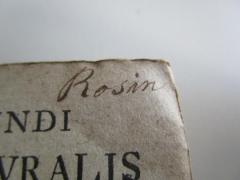 - (Rosin, David), Von Hand: Name, Autogramm; 'Rosin'. 