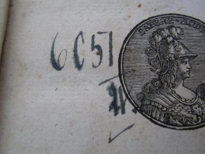  C. Plinii Secundi Historiae Naturalis Libri XXXVII. Accedit Chrestomathia Indicibus Aliquot Copiosissimis Exposita (1766);- (Jüdisch-Theologisches Seminar Fraenckel'scher Stiftung (Breslau) ), Von Hand: Signatur; '6051
4'. 
