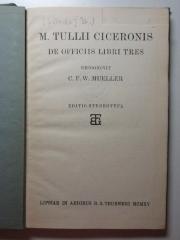 7 K 118&lt;*1915&gt;-36 : De officiis libri 3 (1915)