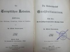9 F 379-2 : Die Kolonialpolitik Großbritanniens. Von den Anfängen bis zum Abfall der Vereinigten Staaten (1898)