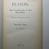 8 G 393<a> : Platon : das Soziologische in der Ideenlehre : mit einem ikonographischen Exkurs : mit 7 Kunstblättern (1930)</a>