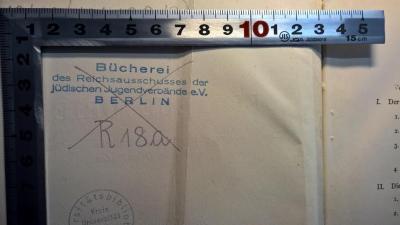 18/80/41428(3) : Der neue Orient - Eine Einführung in das wirtschafltiche und staatliche Werden der Orientländer (1937);- (Bücherei des Reichsausschusses der jüdischen Jugendverbände e. V. Berlin), Stempel: Name; 'Bücherei des Reichsausschusses der jüdischen Jugendverbände e. V. Berlin'. 