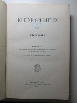 2 G 65-1 : Beiträge zur Chronologie, Quellenkunde und Geschichte der griechischen Litteratur (1901)