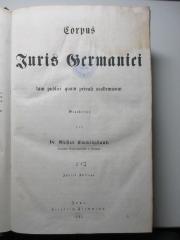 8 C 5&lt;2&gt;-1/2,1 : Corpus juris Germanici tam publici quam privati academicum (1844)