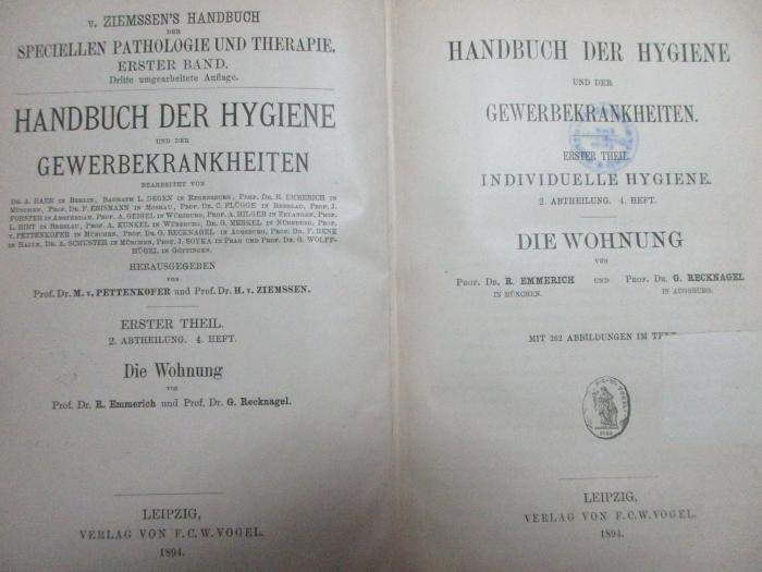 8 R 13&lt;3&gt;-1,2,4 : Individuelle Hygiene. Die Wohnung (1894)