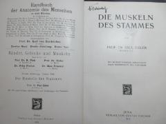 8 R 94-2,2,1 : Bänder, Gelenke und Muskeln, Abt. 2. Die Muskeln des Stammes, Teil 1., 1912 (1912)