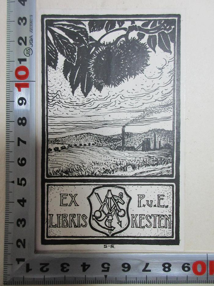 - (Kesten, E.;Kesten, P.), Etikett: Exlibris, Name, Wappen, Abbildung; 'Ex P. u. E.
Libris Kesten
S-TR.'. ;4 X 987 : The rise of the American proletarian (1907)