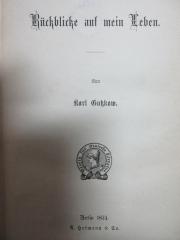 4 X 95 : Rückblicke auf mein Leben (1875)