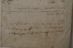 - (Bat Lev Falḳ, Giṭkha), Von Hand: Name, Datum; 'בת גיטכא תיו נולד וי אור ליום ג׳ כ׳׳א אדר ראשון שנת תקפ׳׳ט לפ׳׳ק מקוב יזכני
וגדלה וחופה אמעשים טובים אמן וכן י׳׳ר
den 23. February 1829
בנפפטרת יום ב׳ ו׳ אדר ראשון שנת תר׳׳ג לפ׳׳ק
6. February 1843'. 