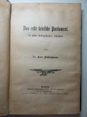 4 X 180 : Das erste deutsche Parlament : zu dessen fünfzigjährigem Jubiläum (1898)