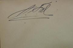 - (Tal, Justus), Von Hand: Autogramm; 'J. Tal'. 