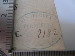 - (France. Ministère des Affaires étrangères), Stempel: Name, Berufsangabe/Titel/Branche; 'Ministère des Affaires Étrangères
Bibliothèque No
'.  (Prototyp)