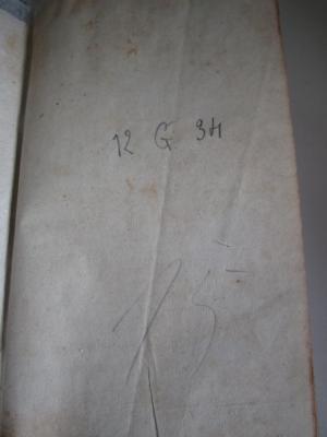  Gottfried Christian Bohns Wohlerfahrner Kaufmann (1789);- (France. Ministère des Affaires étrangères), Von Hand: Signatur; '12 G 34'. 