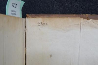 Asch7215 : מסכת אבות עם פירוש יין לבנון (1775);- (Blunrode, M.), Von Hand: Autogramm, Name; 'M. Blunrode '. 