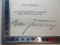 - (Friedeberg, Else), Von Hand: Autogramm; 'Else Friedeberg.'. 