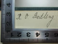 - (Bentling, H. O.), Von Hand: Autogramm; 'H. O. Bentling.'. 