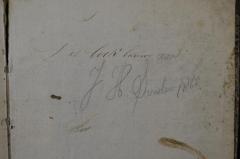 - (Sanders, Josef H.), Von Hand: Name, Datum, Widmung; 'Dit boek behurt dan
J H Sanders
1868'. 