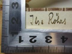 - (Röhrs, Ilse), Von Hand: Autogramm; 'Ilse Röhrs'. 