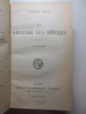 2 N 15-1/2 : La légende des siècles (1926)