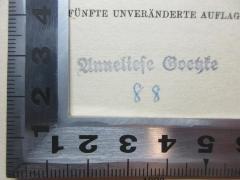 - (Groeßte, Anneliese), Stempel: Name; 'Anneliese Goeßte'. 