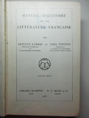 2 N 128&lt;3&gt; : Manuel illustré d'histoire de la littérature française (1933)