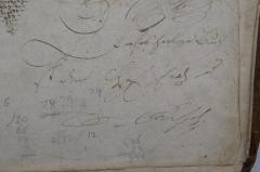 - (Kisch, Enoch), Von Hand: Name, Widmung; 'Dieses seelige Buch  [...]
Hr. Enoch Kisch'. 
