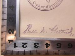 - (Alexander, Siegfried), Stempel: Berufsangabe/Titel/Branche, Name; 'Rabb Dr. Alexander'. 