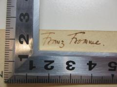 - (Fromme, Franz), Von Hand: Autogramm; 'Franz Fromme.'. 